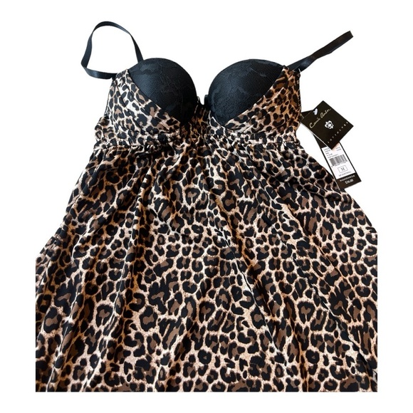 Carrie Amber Intimates Cheetah Print Babydoll size M (juniors) - Picture 5 of 13